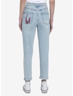 HUNIVERS Her Universe Star Wars The Mandalorian Faces Mom Jeans 3 HUNIVERS Her Universe Star Wars The Mandalorian Faces Mom Jeans -transcendentactive shop 19629313 av1