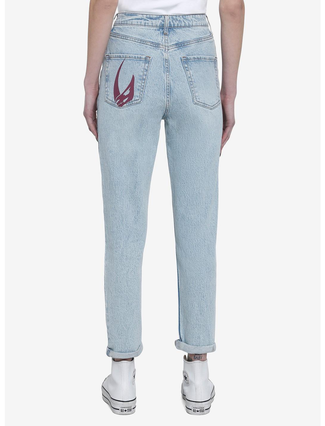 Her Universe Star Wars The Mandalorian Faces Mom Jeans HUNIVERS Her Universe Star Wars The Mandalorian Faces Mom Jeans -transcendentactive shop 19629313 av1