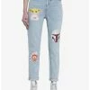 HUNIVERS Her Universe Star Wars The Mandalorian Faces Mom Jeans 2 HUNIVERS Her Universe Star Wars The Mandalorian Faces Mom Jeans -transcendentactive shop 19629313 hi