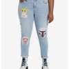 HUNIVERS Her Universe Star Wars The Mandalorian Faces Mom Jeans Plus Size -transcendentactive shop 19629325 hi