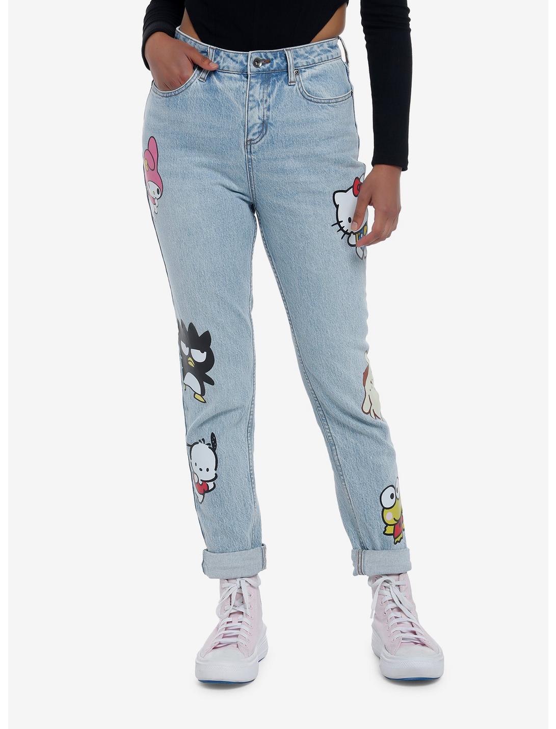 Hello Kitty And Friends Mom Jeans HUNIVERS Hello Kitty And Friends Mom Jeans -transcendentactive shop 19636639 hi