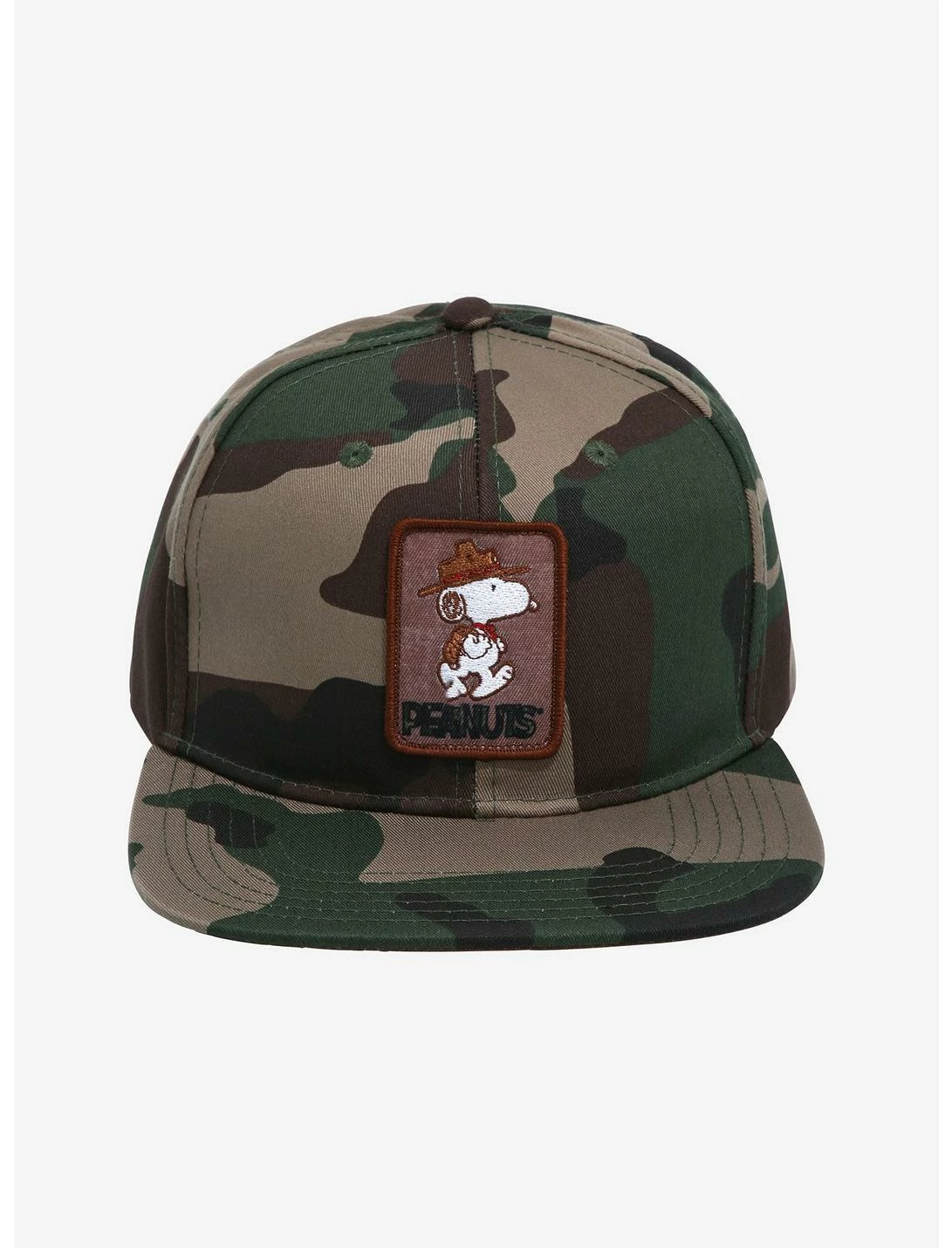 Null Peanuts Snoopy Camp Camo Snapback Hat 4 Null Peanuts Snoopy Camp Camo Snapback Hat - Image 2