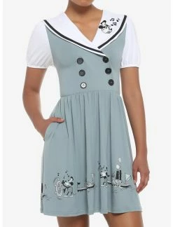 HUNIVERS Disney Steamboat Willie Sailor Dress