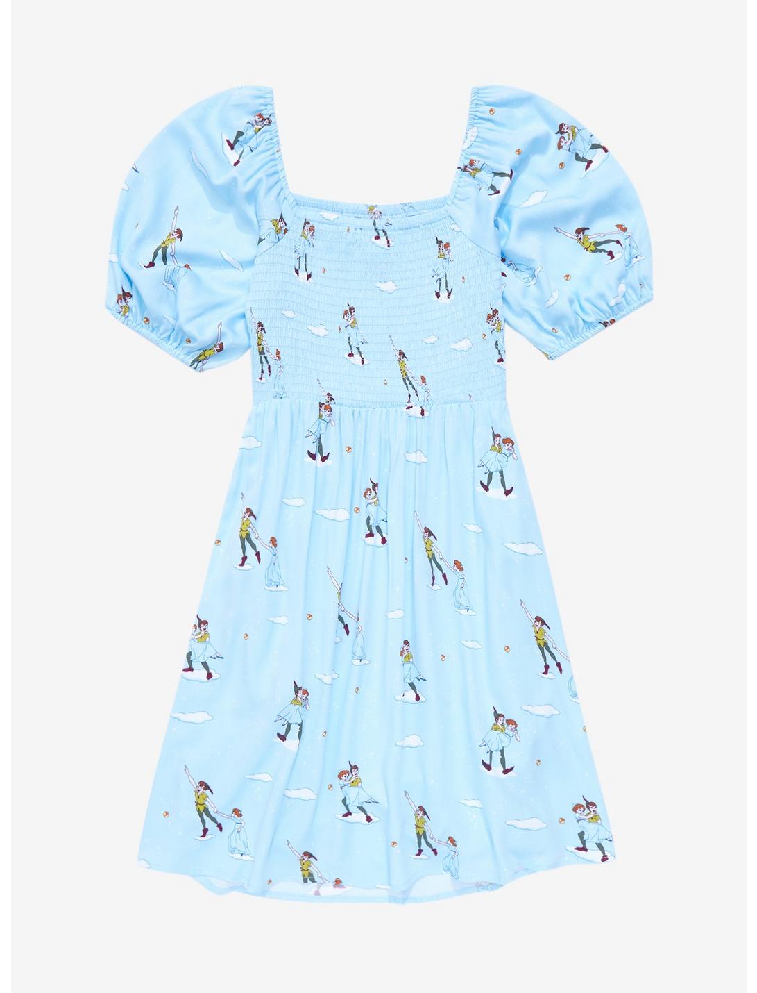 Disney Peter Pan Flying Allover Print Smock Dress HUNIVERS Disney Peter Pan Flying Allover Print Smock Dress -transcendentactive shop 19688952 av1