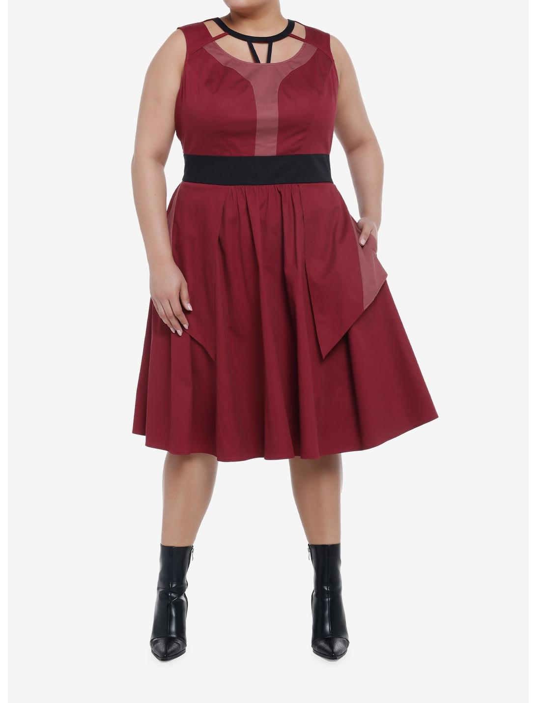 Her Universe Marvel Doctor Strange In The Multiverse Of Madness Scarlet Witch Swing Dress Plus Size HUNIVERS Her Universe Marvel Doctor Strange In The Multiverse Of Madness Scarlet Witch Swing Dress Plus Size -transcendentactive shop 19774798 av1