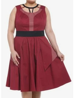 HUNIVERS Her Universe Marvel Doctor Strange In The Multiverse Of Madness Scarlet Witch Swing Dress Plus Size