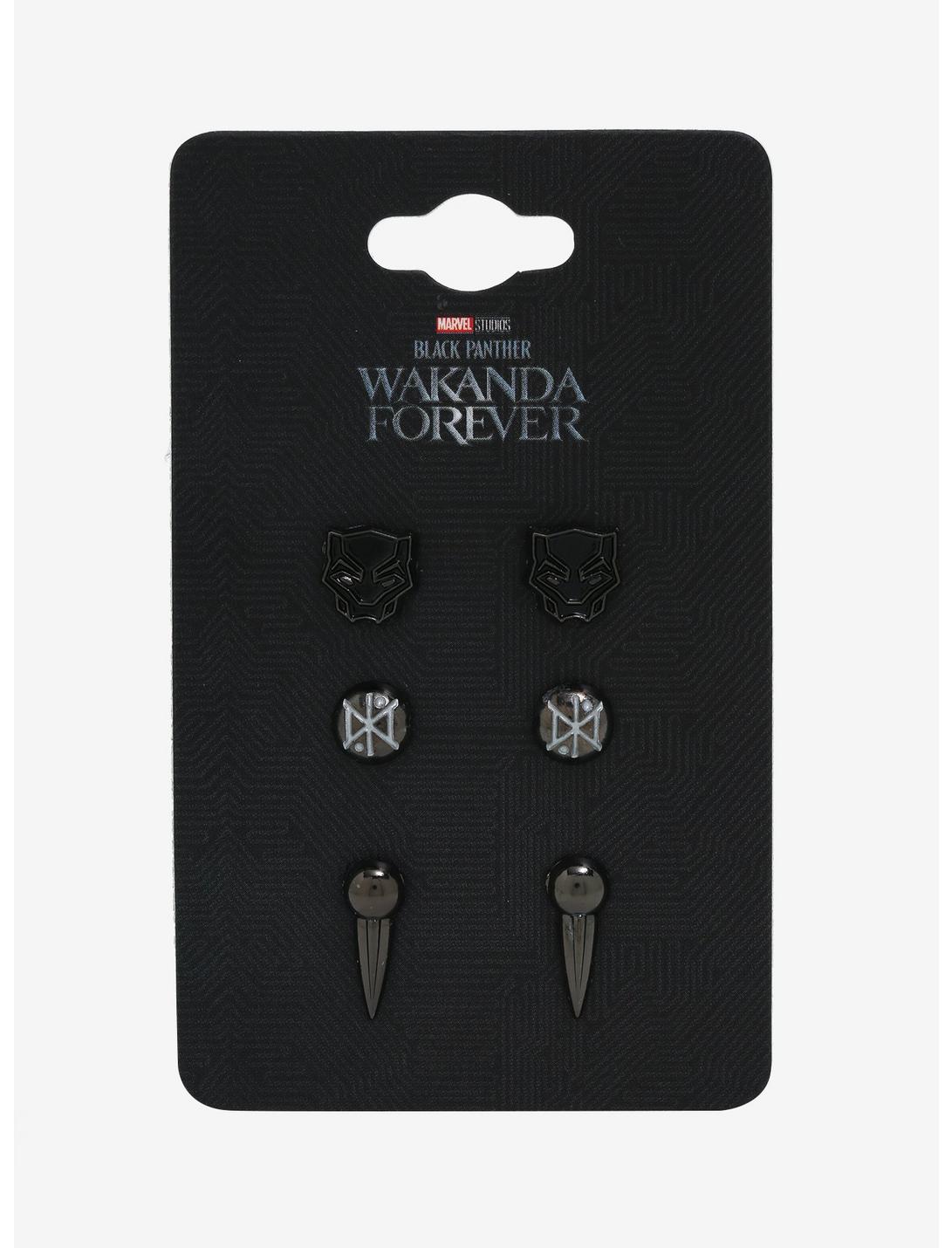 Marvel Black Panther: Wakanda Forever Icon Stud Earring Set Null Marvel Black Panther: Wakanda Forever Icon Stud Earring Set -transcendentactive shop 19801078 av1
