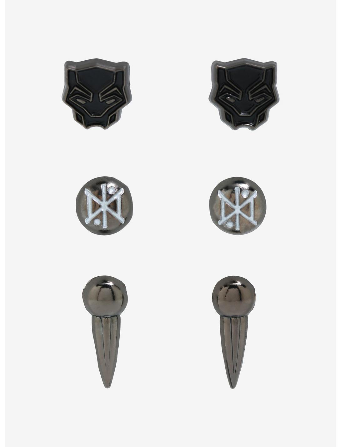 Marvel Black Panther: Wakanda Forever Icon Stud Earring Set Null Marvel Black Panther: Wakanda Forever Icon Stud Earring Set -transcendentactive shop 19801078 hi