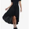 Null Black Babydoll Lace-Up Midi Dress -transcendentactive shop 19801204 hi