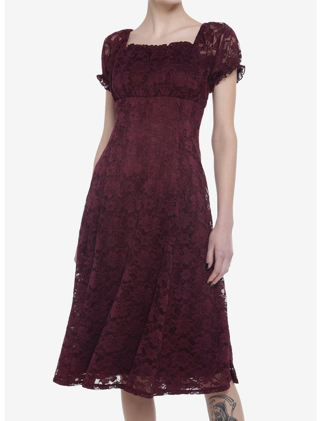Burgundy Floral Lace Midi Dress Null Burgundy Floral Lace Midi Dress -transcendentactive shop 19801219 hi