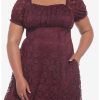 Null Burgundy Floral Lace Midi Dress Plus Size -transcendentactive shop 19801227 hi
