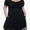Null Black Lace Babydoll Dress Plus Size -transcendentactive shop 19801242 hi
