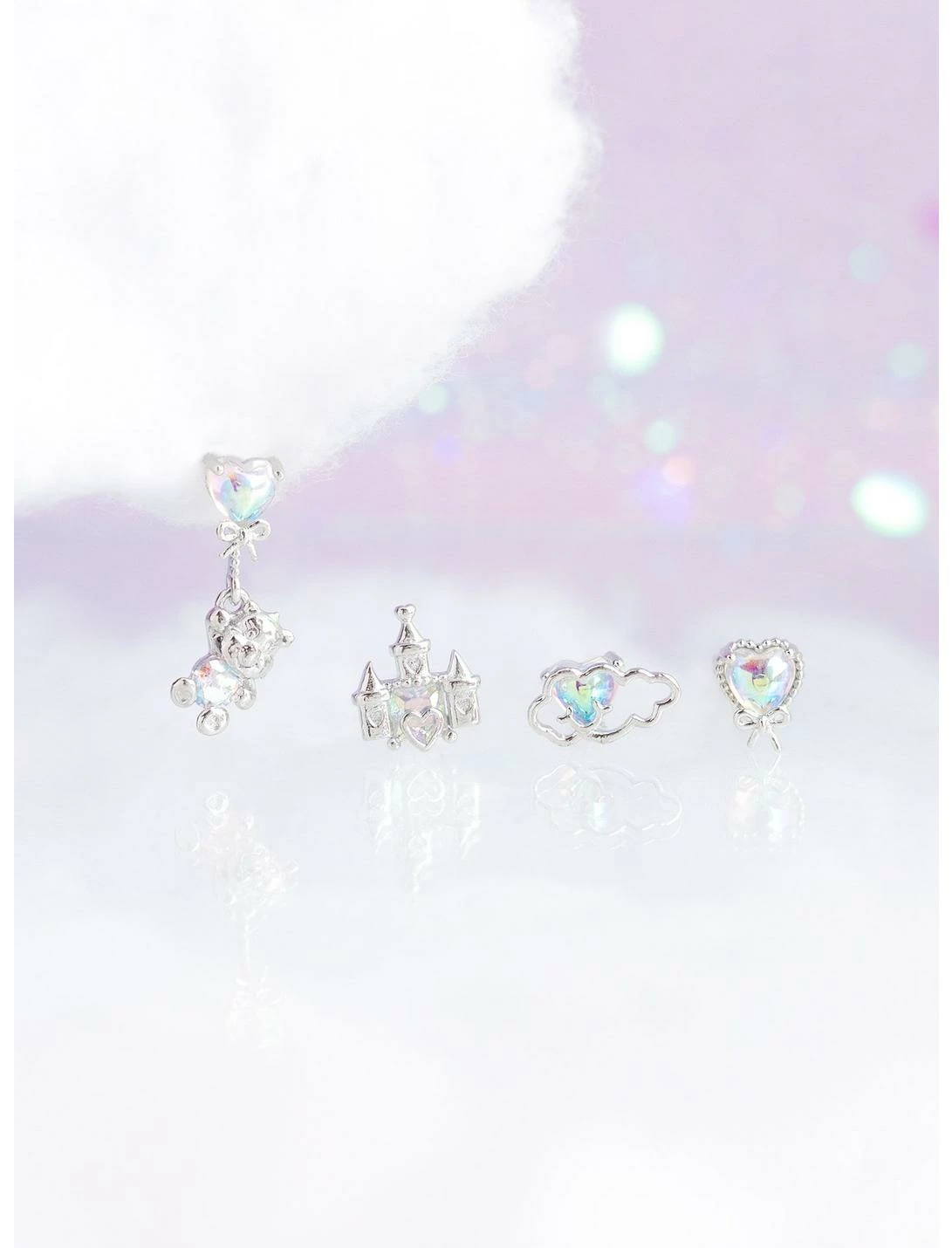 GIRLSCREW Care Bears X Girls Crew Care-A-Lot Mismatch Earring Set 4 GIRLSCREW Care Bears X Girls Crew Care-A-Lot Mismatch Earring Set - Image 2