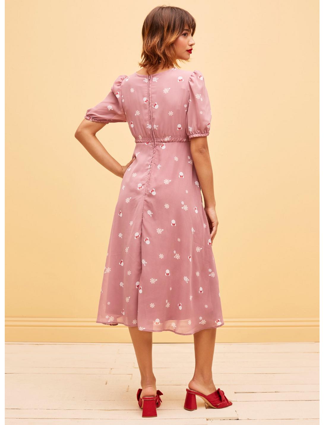 Her Universe Disney Minnie Mouse Flower Chiffon Midi Dress HUNIVERS Her Universe Disney Minnie Mouse Flower Chiffon Midi Dress -transcendentactive shop 19829272 av2