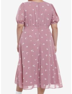 HUNIVERS Her Universe Disney Minnie Mouse Flower Chiffon Midi Dress Plus Size -transcendentactive shop 19829280 av2