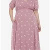 HUNIVERS Her Universe Disney Minnie Mouse Flower Chiffon Midi Dress Plus Size -transcendentactive shop 19829280 hi