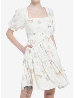 HUNIVERS Her Universe Disney Bambi Floral Sweetheart Tiered Dress