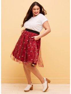 HUNIVERS Her Universe Disney Mickey Mouse & Minnie Mouse Tulle Skirt Plus Size -transcendentactive shop 19858374 av1