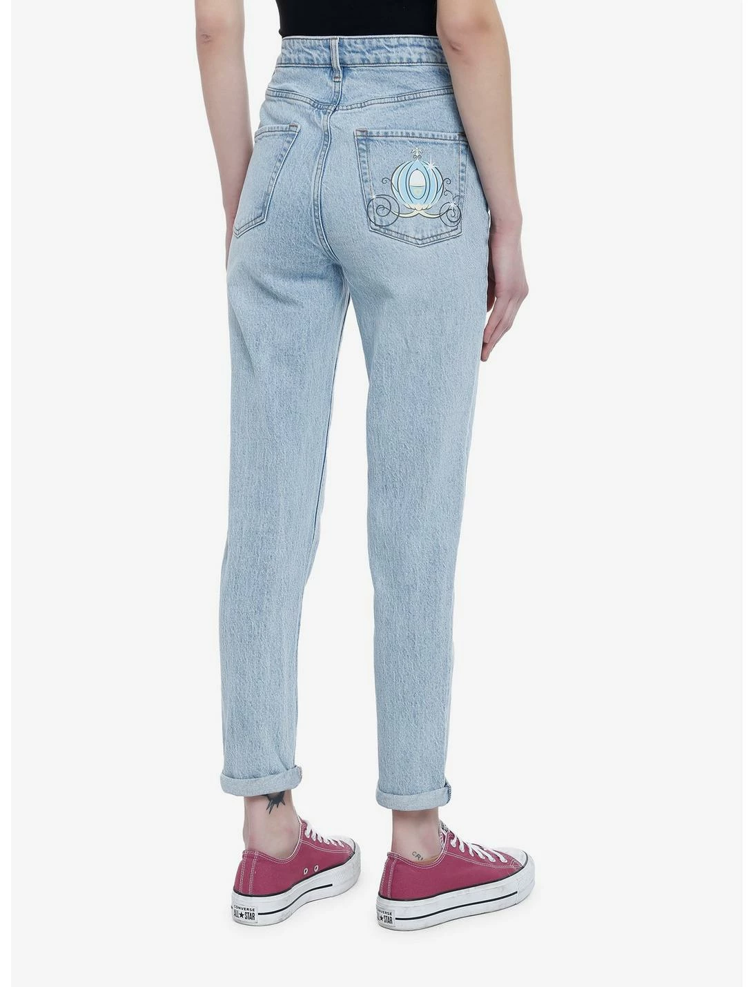 HUNIVERS Disney Cinderella Friends Mom Jeans 4 HUNIVERS Disney Cinderella Friends Mom Jeans - Image 2