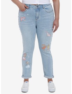 HUNIVERS Disney Cinderella Friends Mom Jeans Plus Size