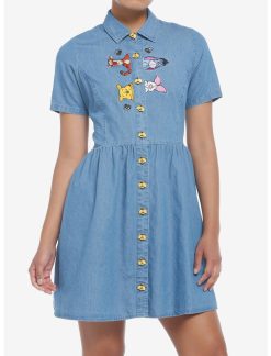 HUNIVERS Disney Winnie The Pooh Friends Denim Dress