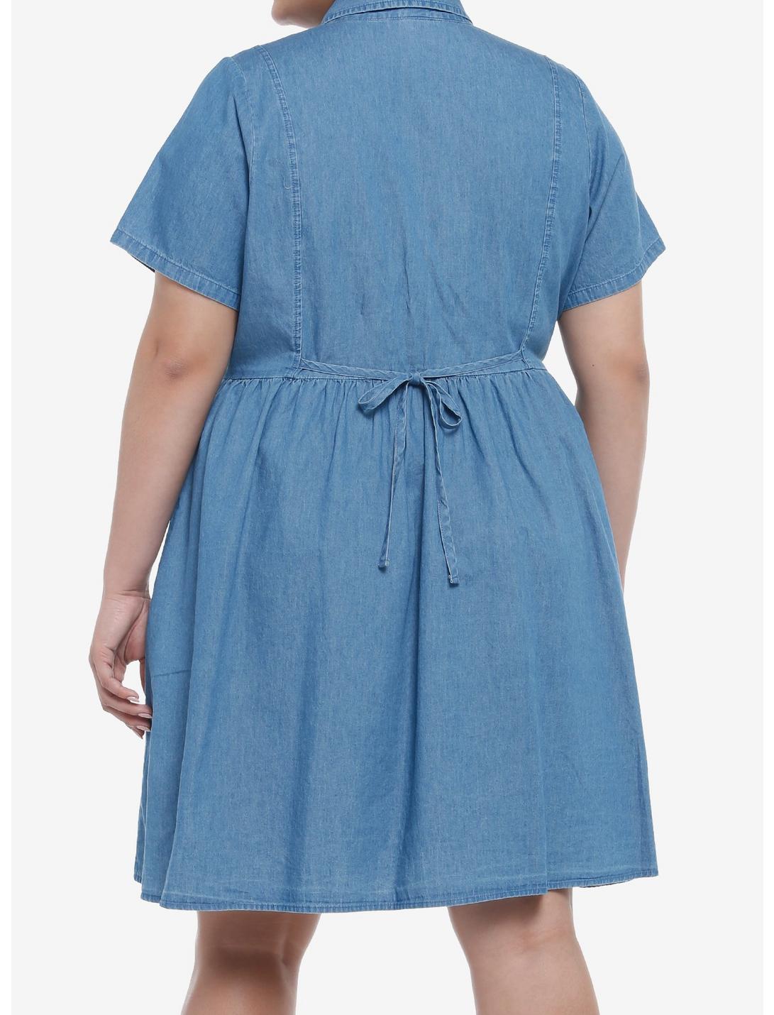 HUNIVERS Disney Winnie The Pooh Friends Denim Dress Plus Size 5 HUNIVERS Disney Winnie The Pooh Friends Denim Dress Plus Size - Image 3