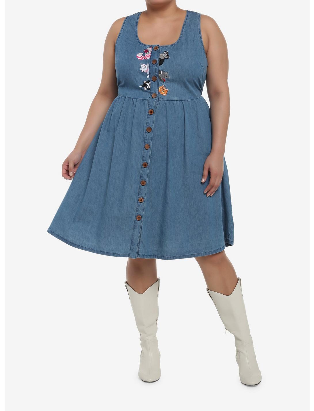 Disney Cats Denim Dress Plus Size HUNIVERS Disney Cats Denim Dress Plus Size -transcendentactive shop 19897736 av1