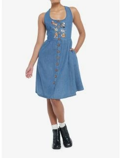 HUNIVERS Disney Bambi Forest Friends Denim Dress -transcendentactive shop 19897743 av1