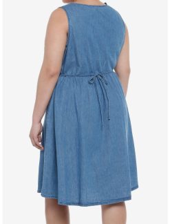 HUNIVERS Disney Bambi Forest Friends Denim Dress Plus Size -transcendentactive shop 19897751 av2