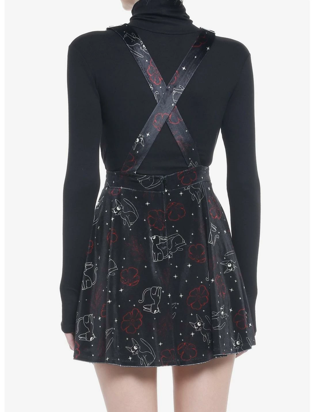 HUNIVERS Her Universe Studio Ghibli Kiki's Delivery Service Jiji Star Velvet Skirtall 5 HUNIVERS Her Universe Studio Ghibli Kiki's Delivery Service Jiji Star Velvet Skirtall - Image 3