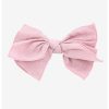 Null Pink Textured Hair Bow -transcendentactive shop 19948088 hi