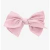 Null Pink Textured Hair Bow -transcendentactive shop 19948088 hi