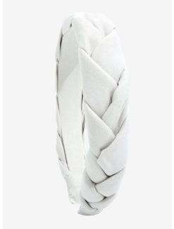 Null White Braided Headband -transcendentactive shop 19948092 av2