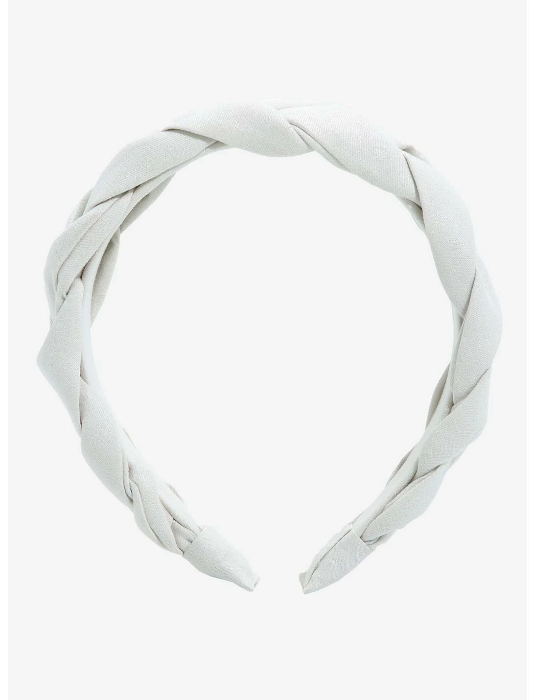 Null White Braided Headband 3 Null White Braided Headband