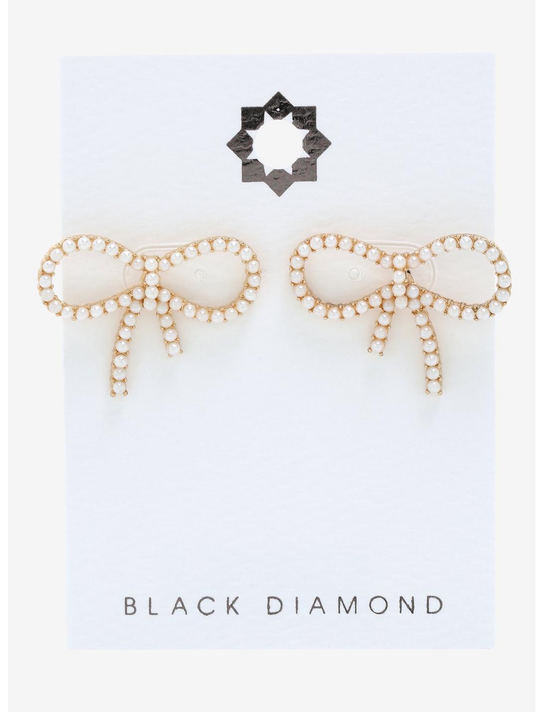 Pearl Bow Stud Earrings Null Pearl Bow Stud Earrings -transcendentactive shop 19948094 av1