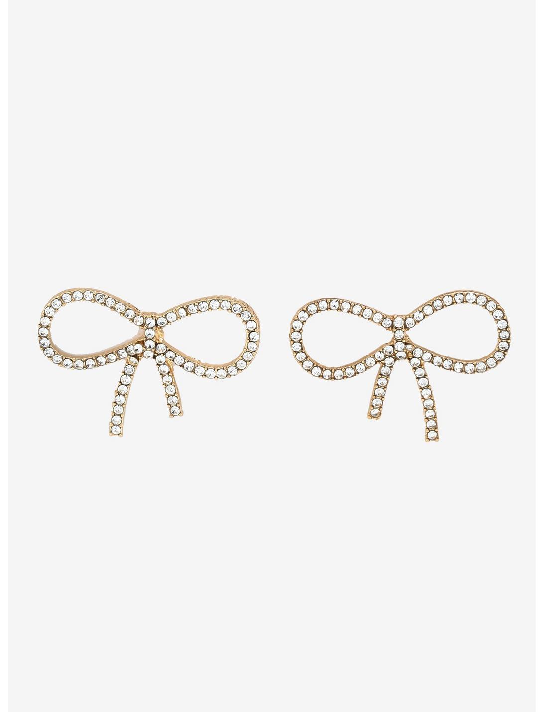 Bejeweled Bow Stud Earrings Null Bejeweled Bow Stud Earrings -transcendentactive shop 19948096 hi
