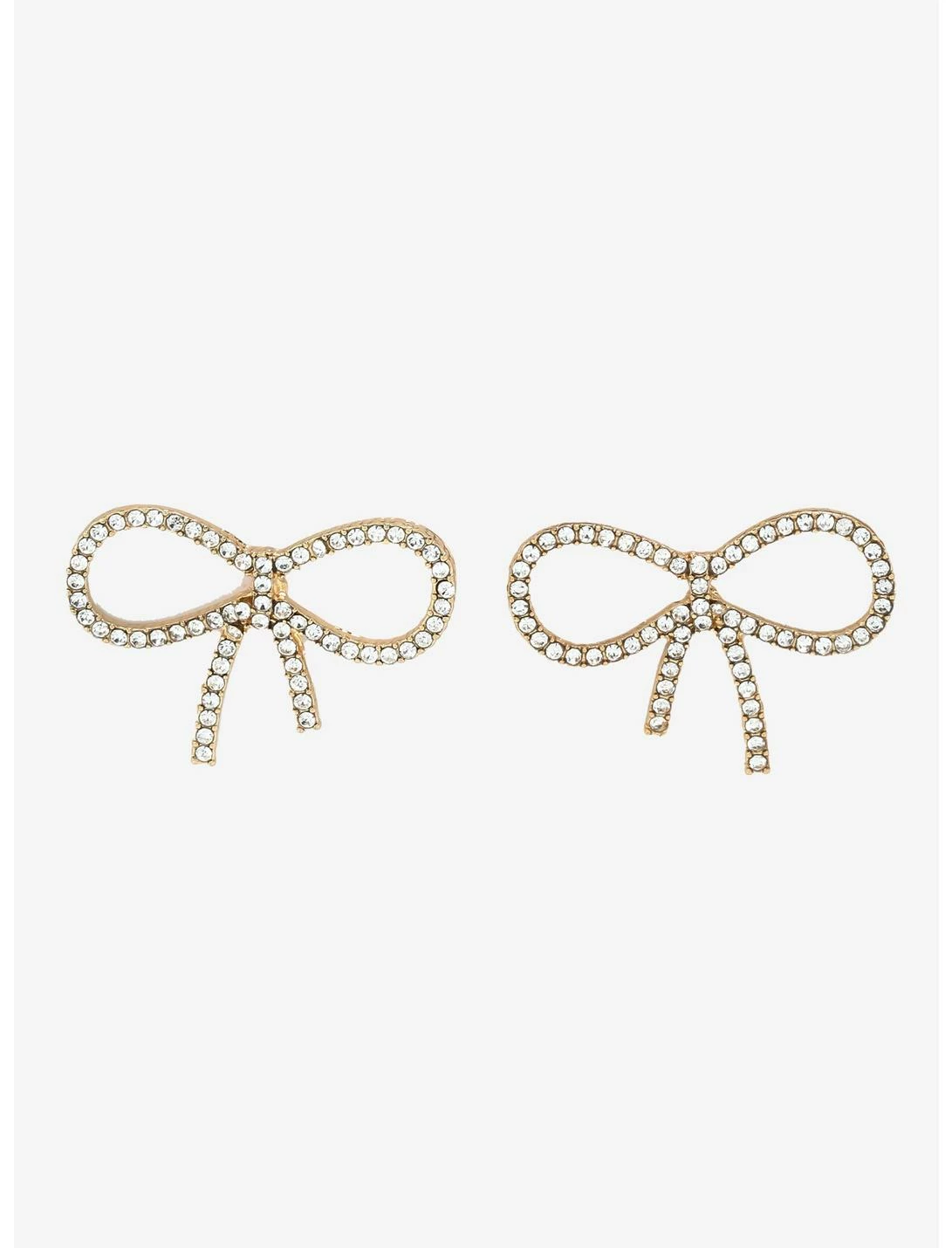 Null Bejeweled Bow Stud Earrings 3 Null Bejeweled Bow Stud Earrings