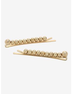 Null Gold Bead Hair Clip Set