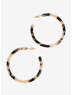 Null Tortoise Shell Hoop Earrings