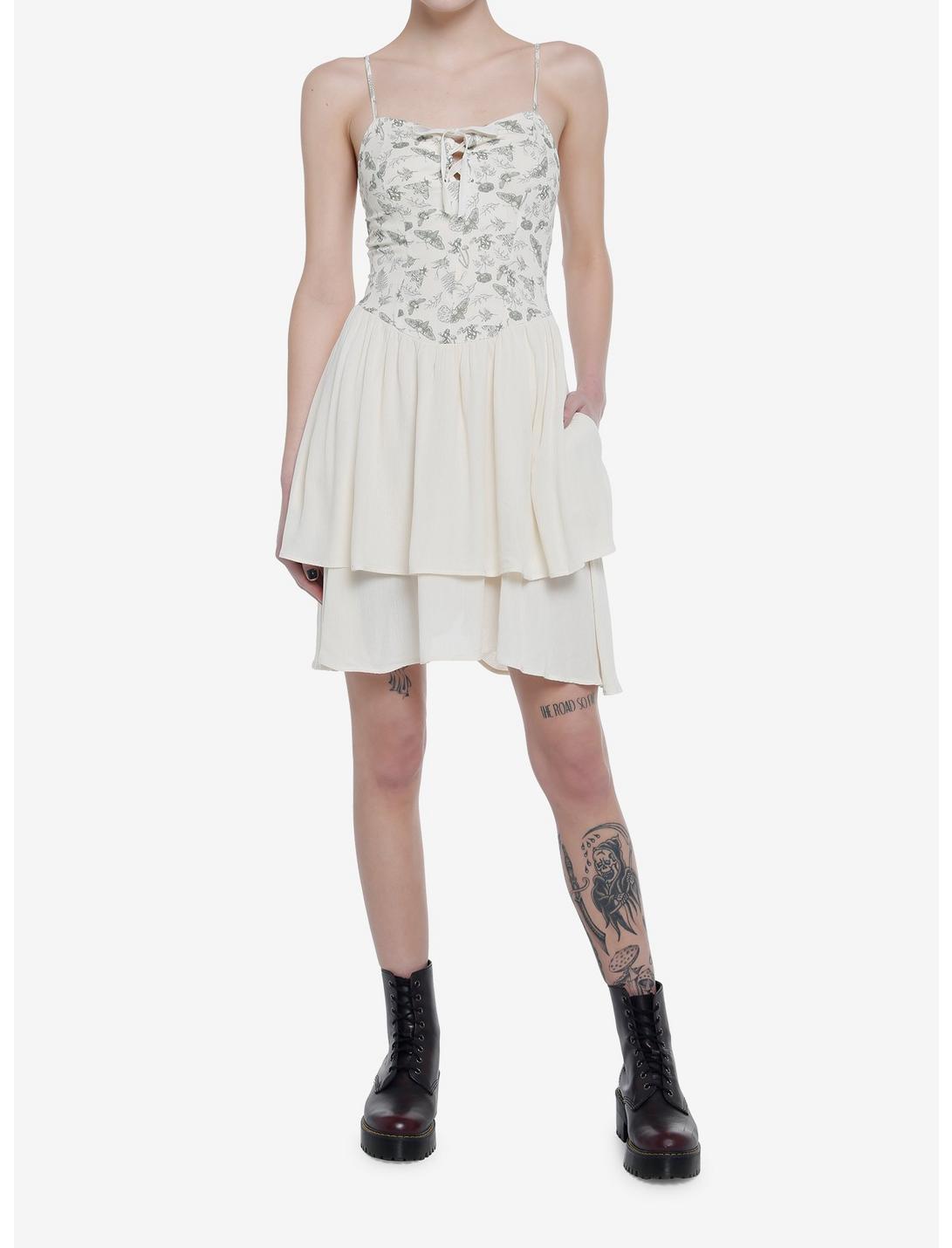 Cottagecore Ivory Strappy Tiered Dress Null Cottagecore Ivory Strappy Tiered Dress -transcendentactive shop 19954803 av1