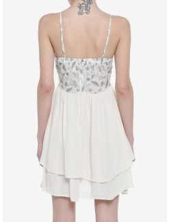 Null Cottagecore Ivory Strappy Tiered Dress 4 Null Cottagecore Ivory Strappy Tiered Dress -transcendentactive shop 19954803 av2