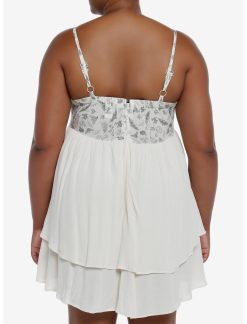 Null Cottagecore Ivory Strappy Tiered Dress Plus Size 4 Null Cottagecore Ivory Strappy Tiered Dress Plus Size -transcendentactive shop 19954811 av2