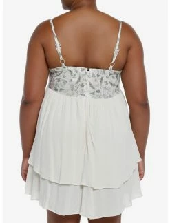 Null Cottagecore Ivory Strappy Tiered Dress Plus Size -transcendentactive shop 19954811 av2