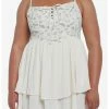 Null Cottagecore Ivory Strappy Tiered Dress Plus Size -transcendentactive shop 19954811 hi