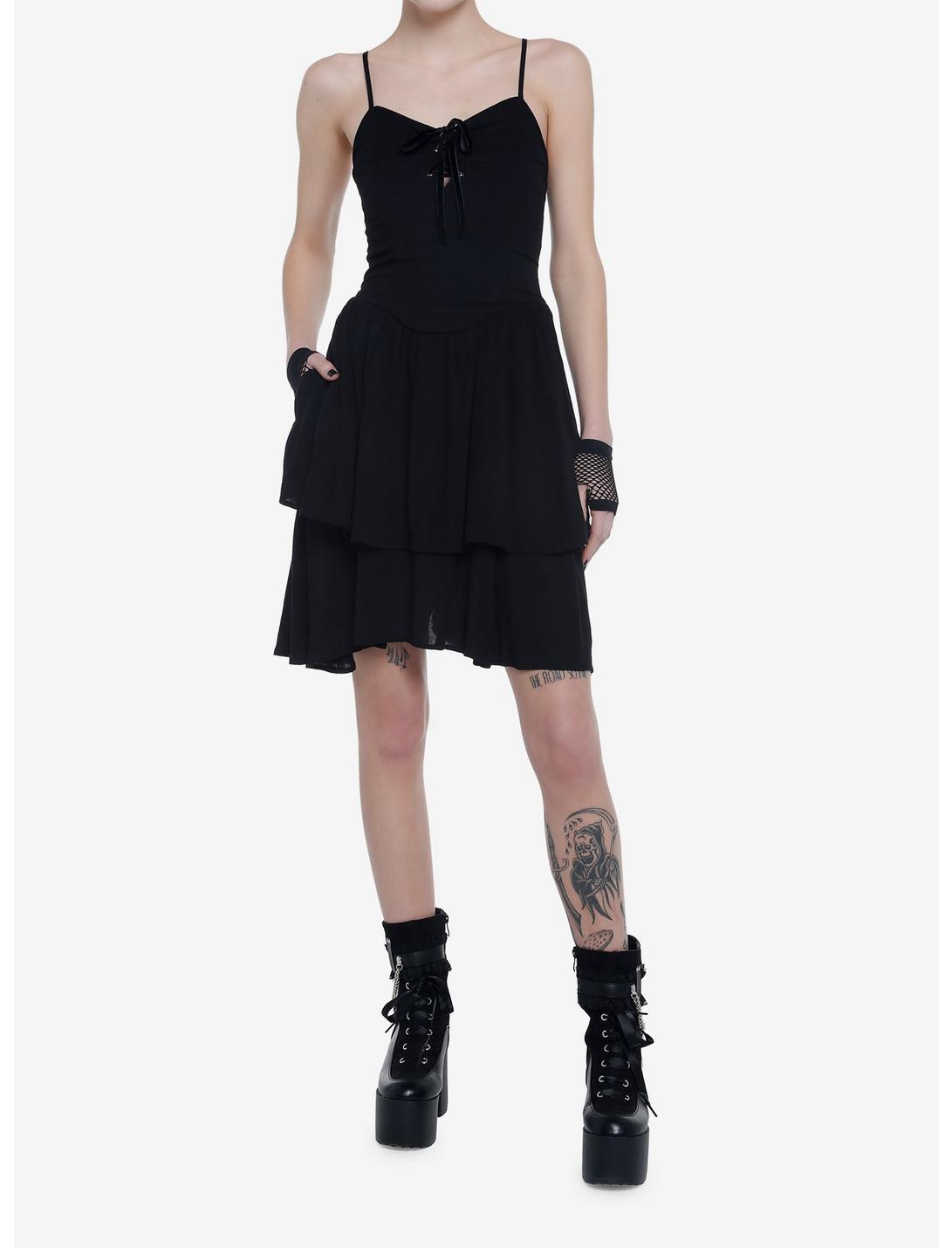 Black Strappy Tiered Dress Null Black Strappy Tiered Dress -transcendentactive shop 19954818 av1