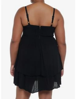 Null Black Strappy Tiered Dress Plus Size 7 Null Black Strappy Tiered Dress Plus Size -transcendentactive shop 19954826 av2