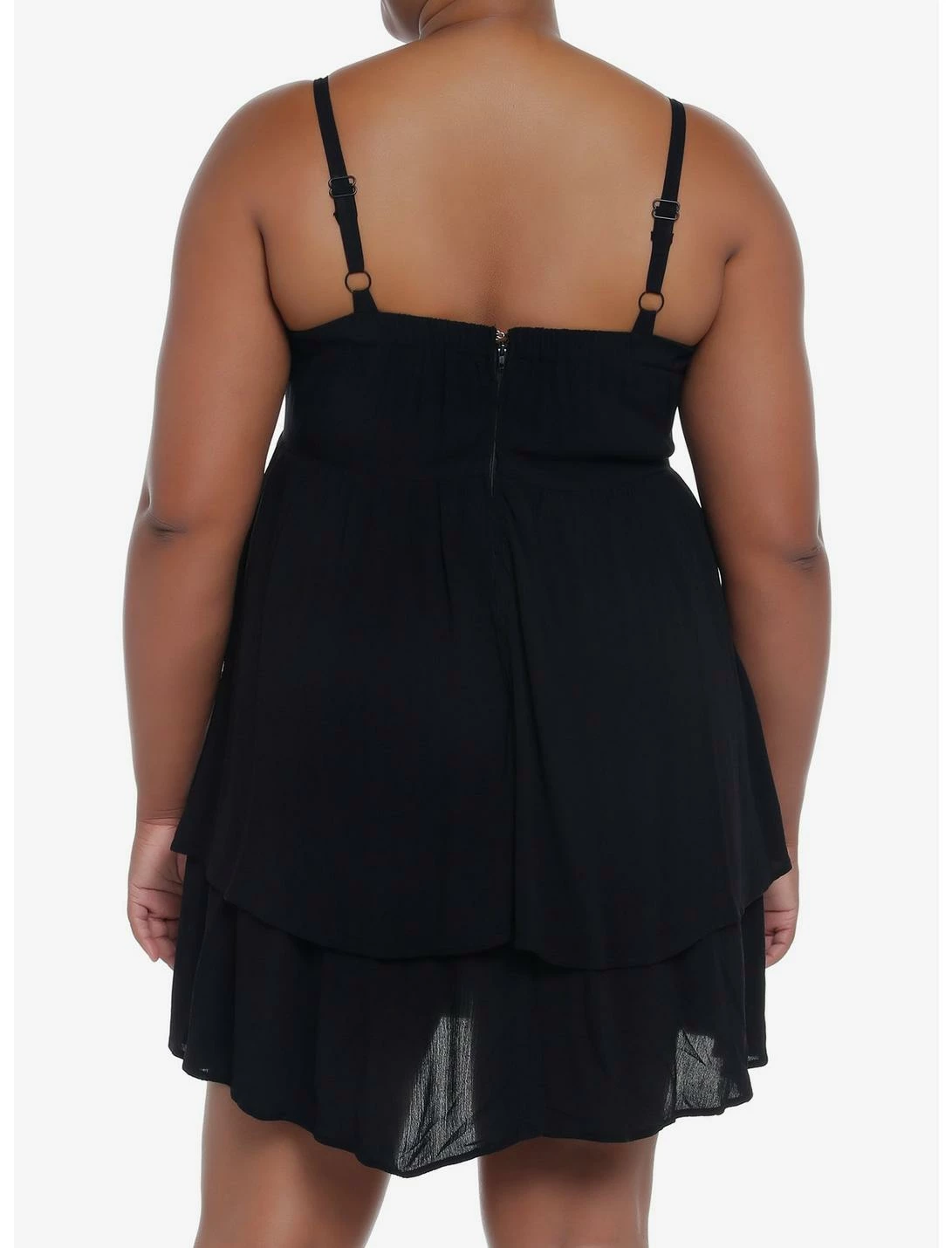 Null Black Strappy Tiered Dress Plus Size 5 Null Black Strappy Tiered Dress Plus Size - Image 3