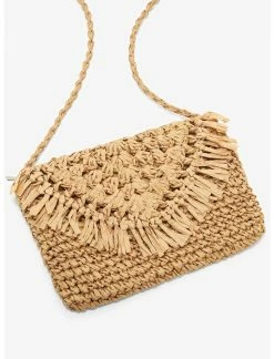 Null Woven Straw Fringe Crossbody Bag -transcendentactive shop 19957496 av2