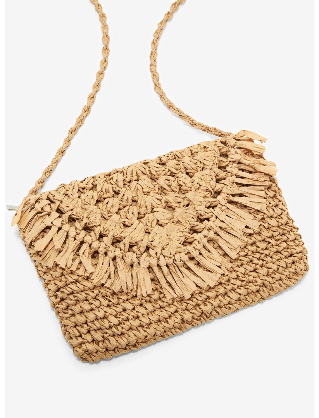 Woven Straw Fringe Crossbody Bag Null Woven Straw Fringe Crossbody Bag -transcendentactive shop 19957496 av2