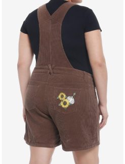 HUNIVERS Shrek Embroidered Corduroy Shortalls Plus Size -transcendentactive shop 19958579 av2